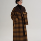 Plaid Long Wool Coat SRS0390