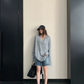 V-Neck Print Long Sleeve T-Shirt  YLS1044
