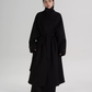 Stand Collar Long Loose Wool Coat SRS0361