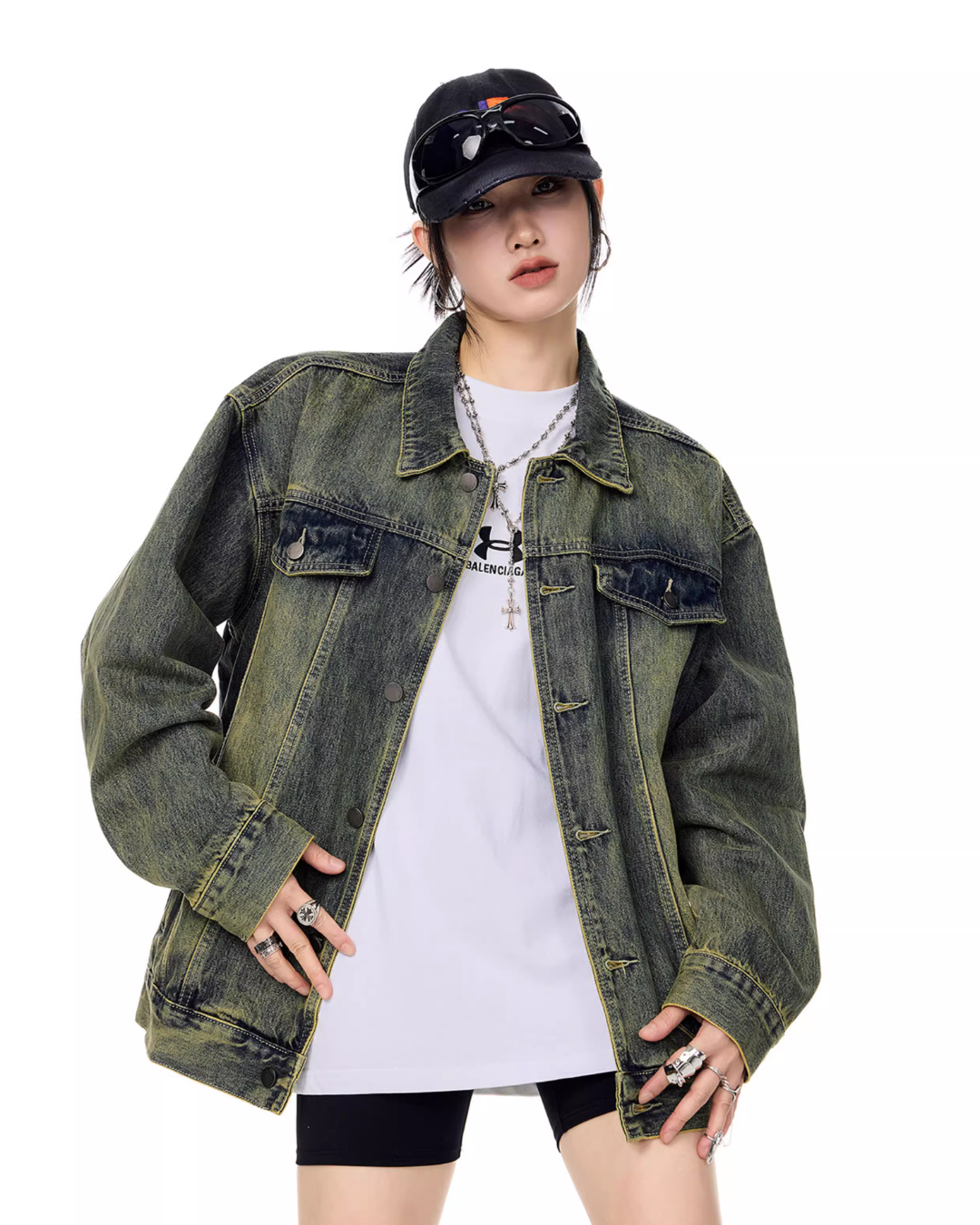 Loose Silhouette Denim Jacket ICM0091