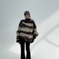 Zebra Shaggy Knit Tops YLS0715