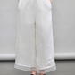 V-Neck Linen Sleeveless / Straight Linen Wide Pants TEO0012