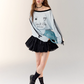 Jersey Element Top / Frill Skirt ASG0004