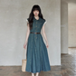 French Girly Denim Dress SMS0002