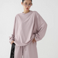Loose Silhouette Long Sleeve Top / Wide Half Pants ACS0249