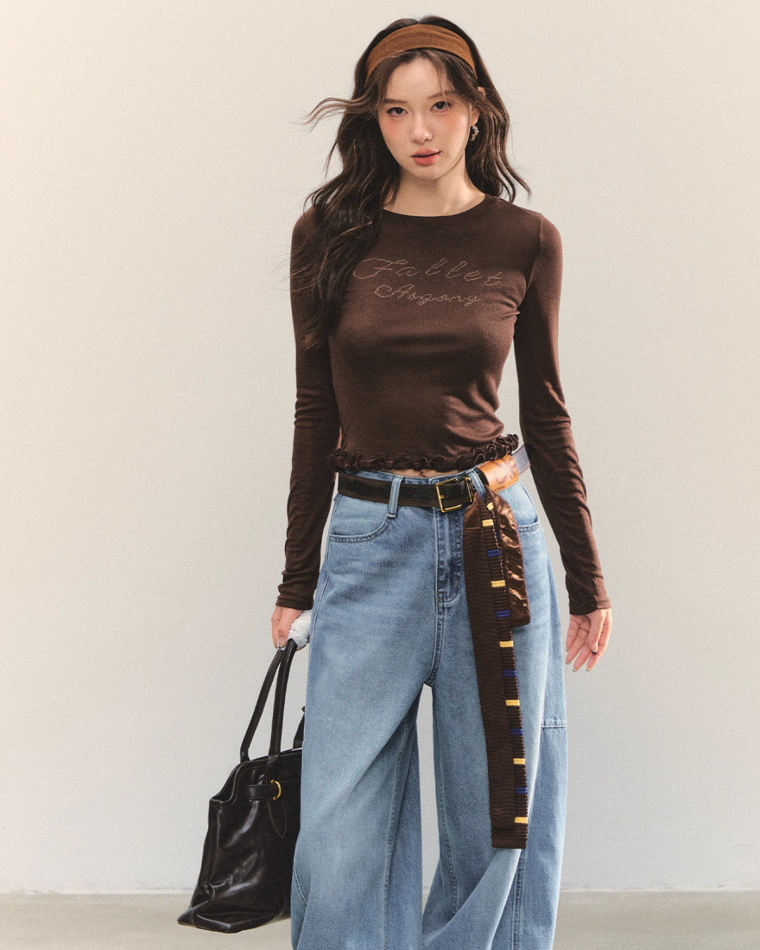 Retro Casual Khaki Jacket / Long-Sleeve Top ASG0052