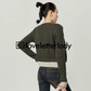 Layered Style Cropped Knit Cardigan LLA0408