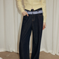 Patchwork High Waist Wide Pants RLZ0008