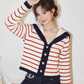 Stripe Retro Collar Knit ASG0054