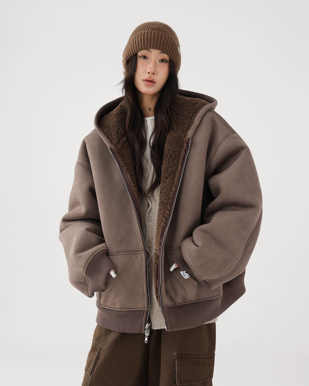 Reversible Nylon Boa Jacket ACS0307