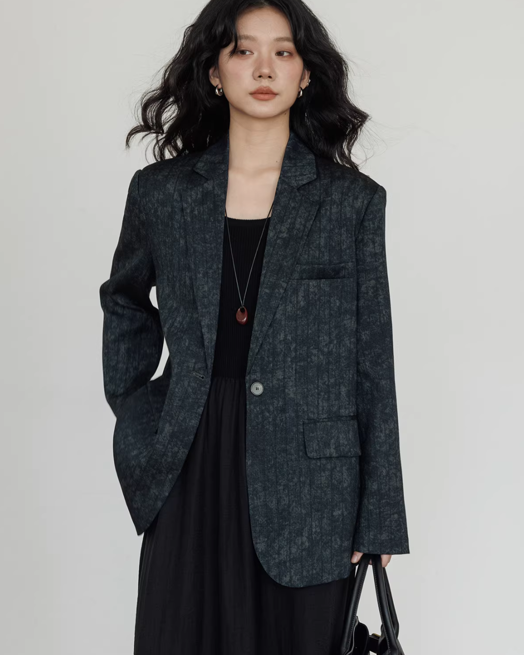 Linen Oversized Casual Jacket/Wide Pants VAS0181