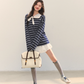 Marine Stripe Long Sleeve Top ASG0069
