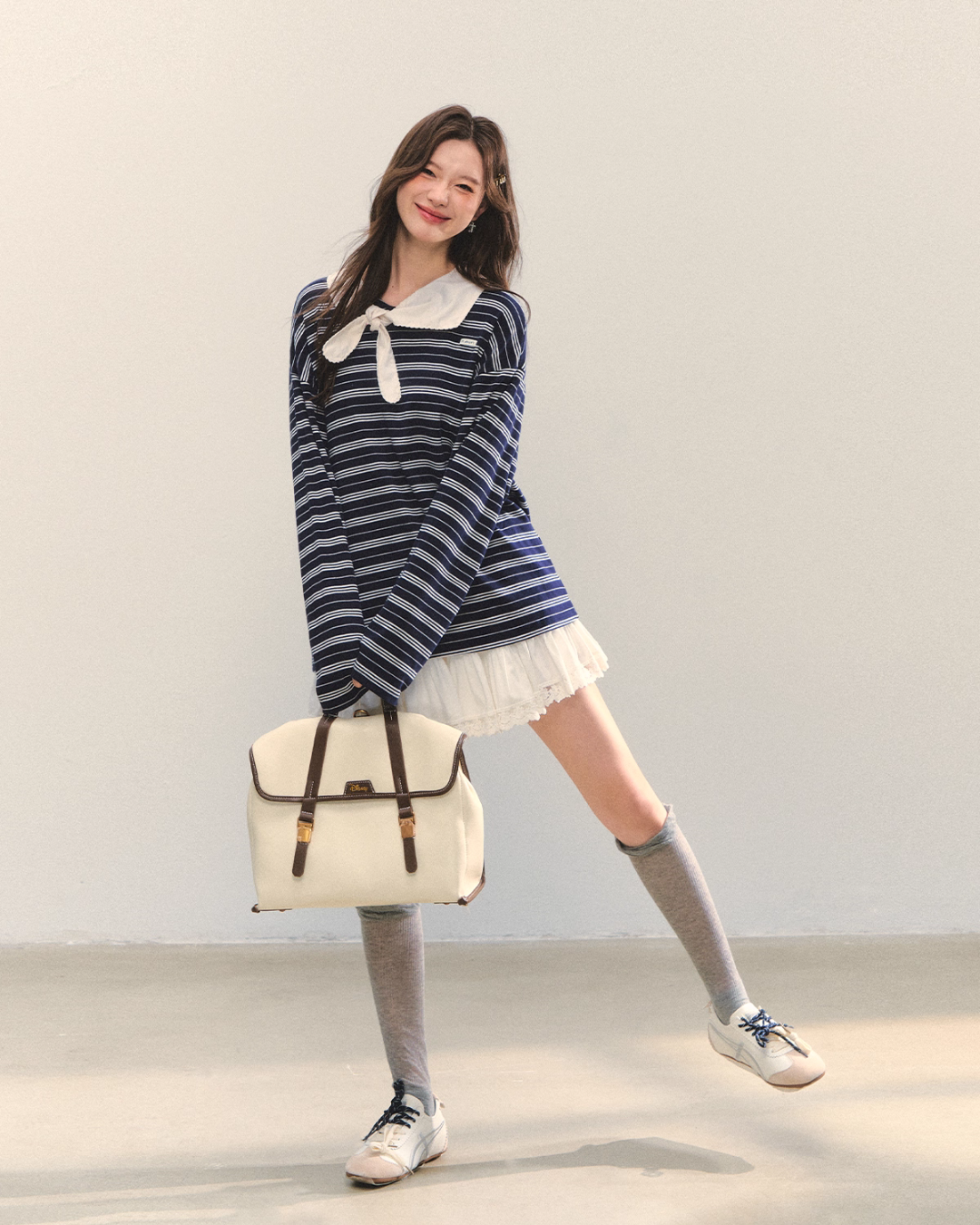 Marine Stripe Long Sleeve Top ASG0069