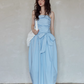 West Ribbon Cotton Dress SMS0003