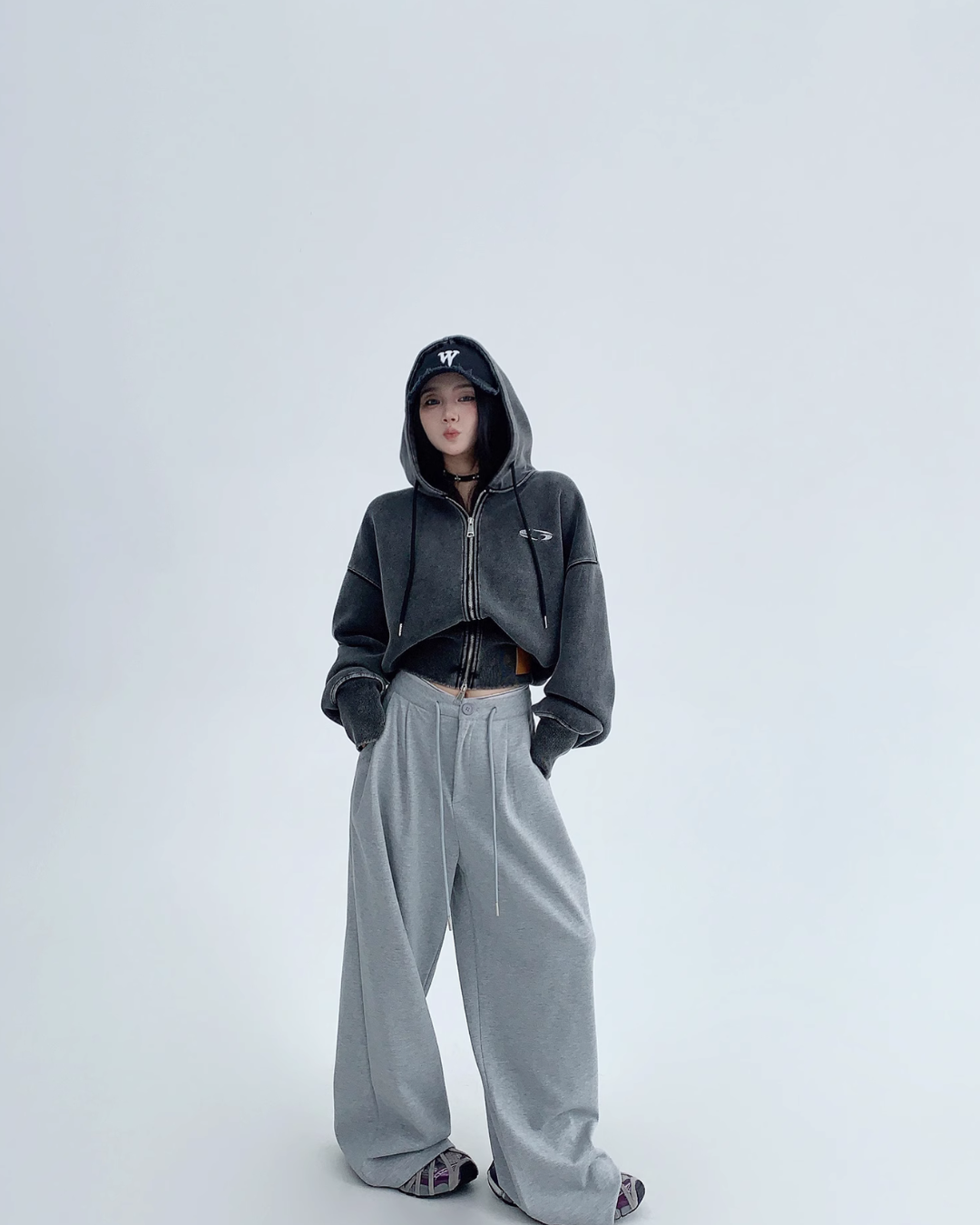 Waist Elastic Wide Pants YLS0452