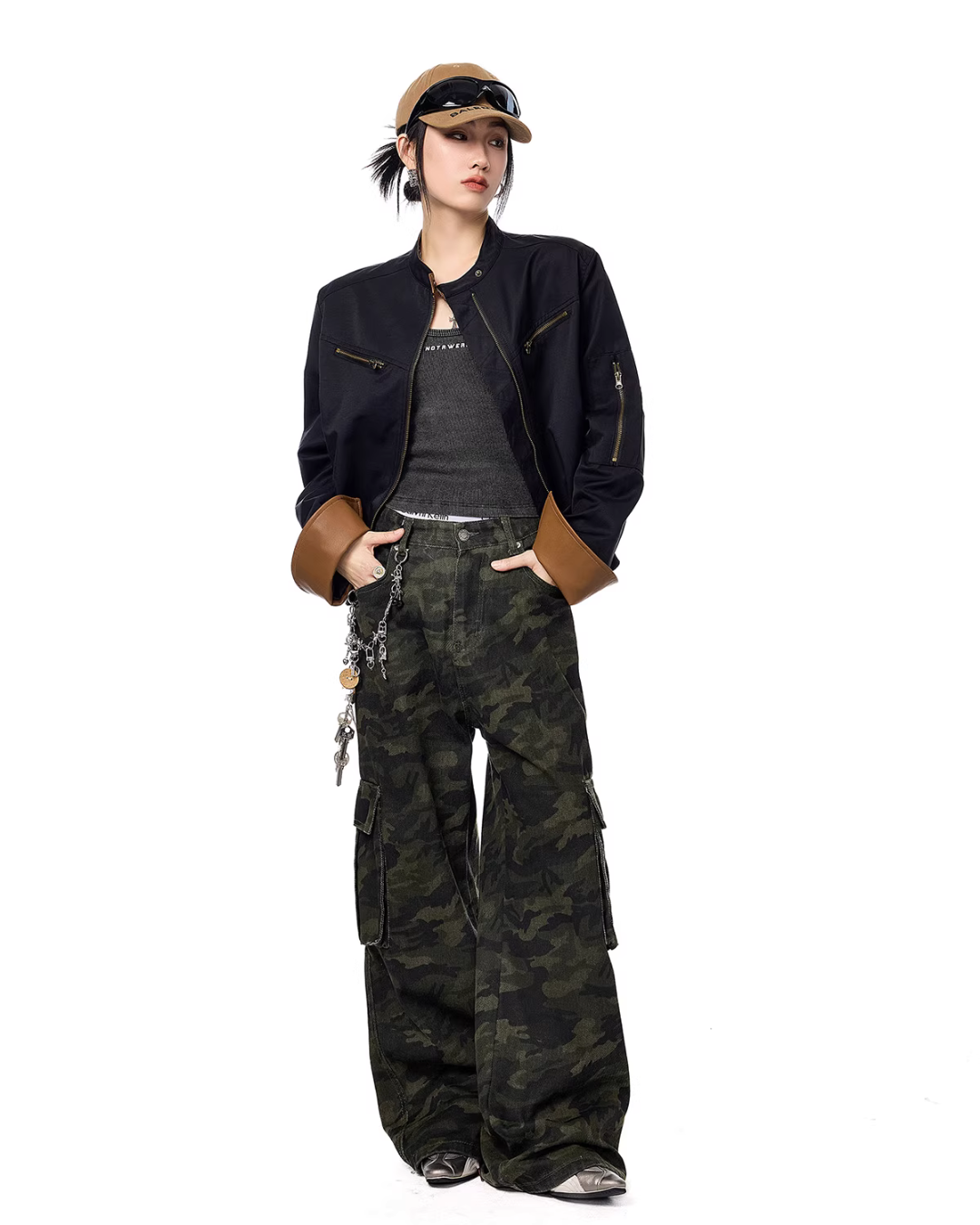 Zip Design Short Jacket ICM0084
