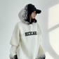 Loose Monotone Knit Hoodie YLS0675