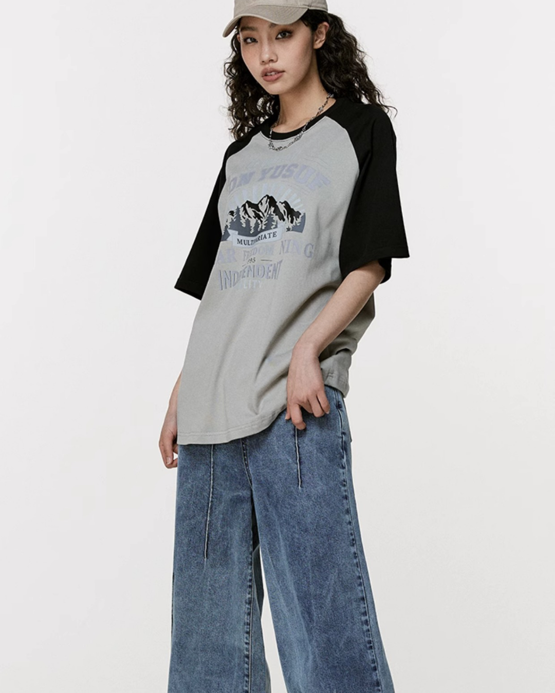 Retro Ragglan Sleeve T-Shirt VNY0010