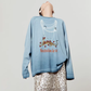 Pearl Light Leopard Long-Sleeve Top/Leopard Skirt LLA0609