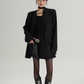 V-Neck Loose Jacket with Choker SRS0324