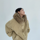 Fur Corduroy Double-Zip Jacket YLS0993