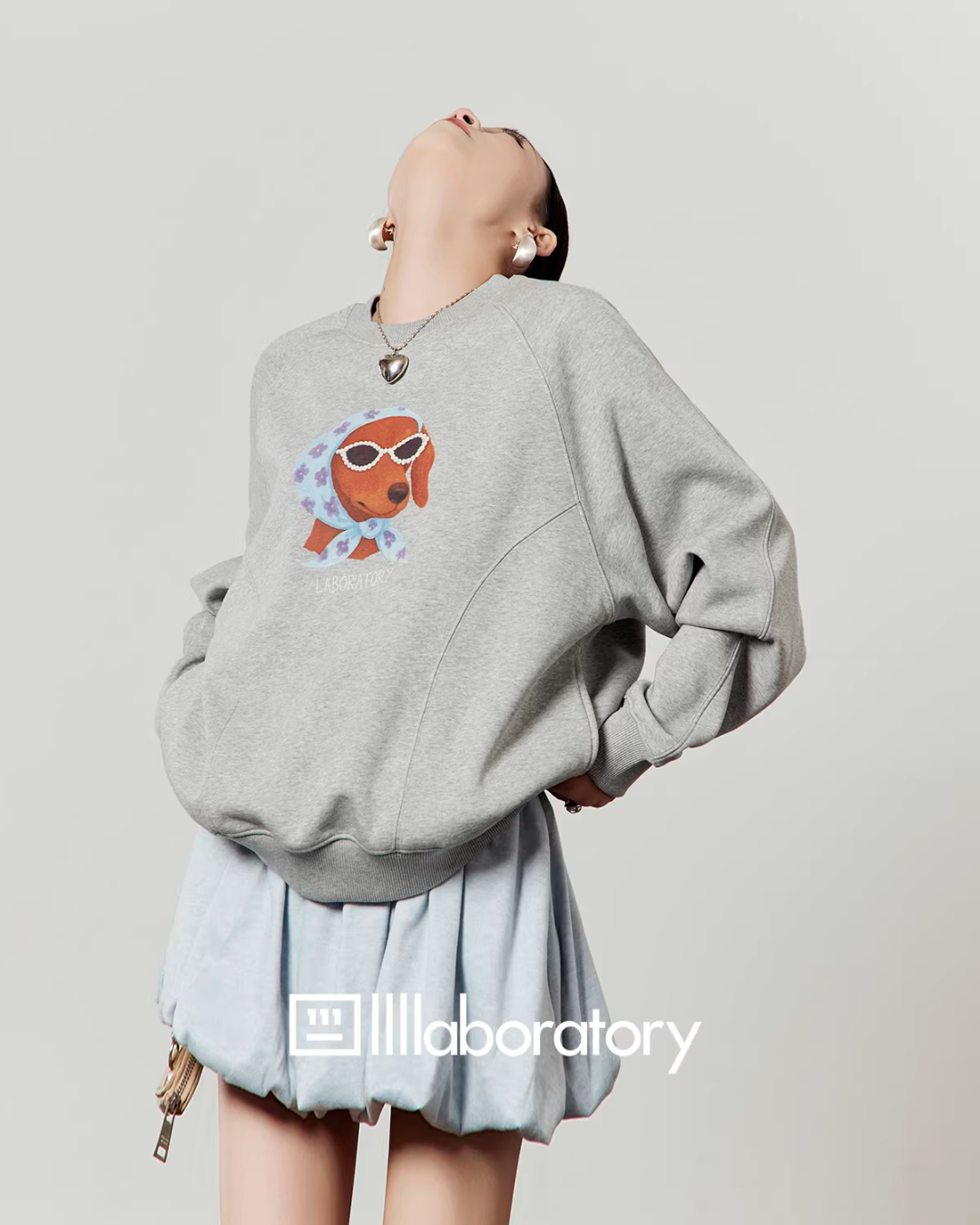 Dog Scarf Loose Hoodie LLA0599