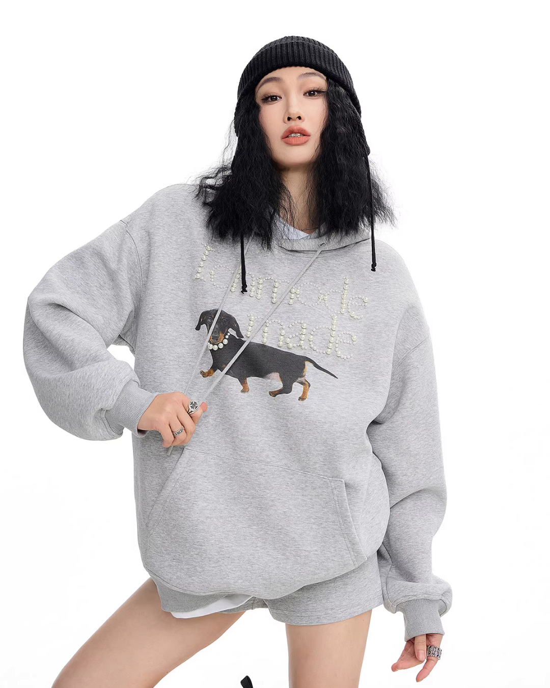 Dog Pearl Logo Sweat Hoodie ICM0090