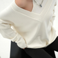 Halter Neck Layered Long Sleeve Knit SRS0191