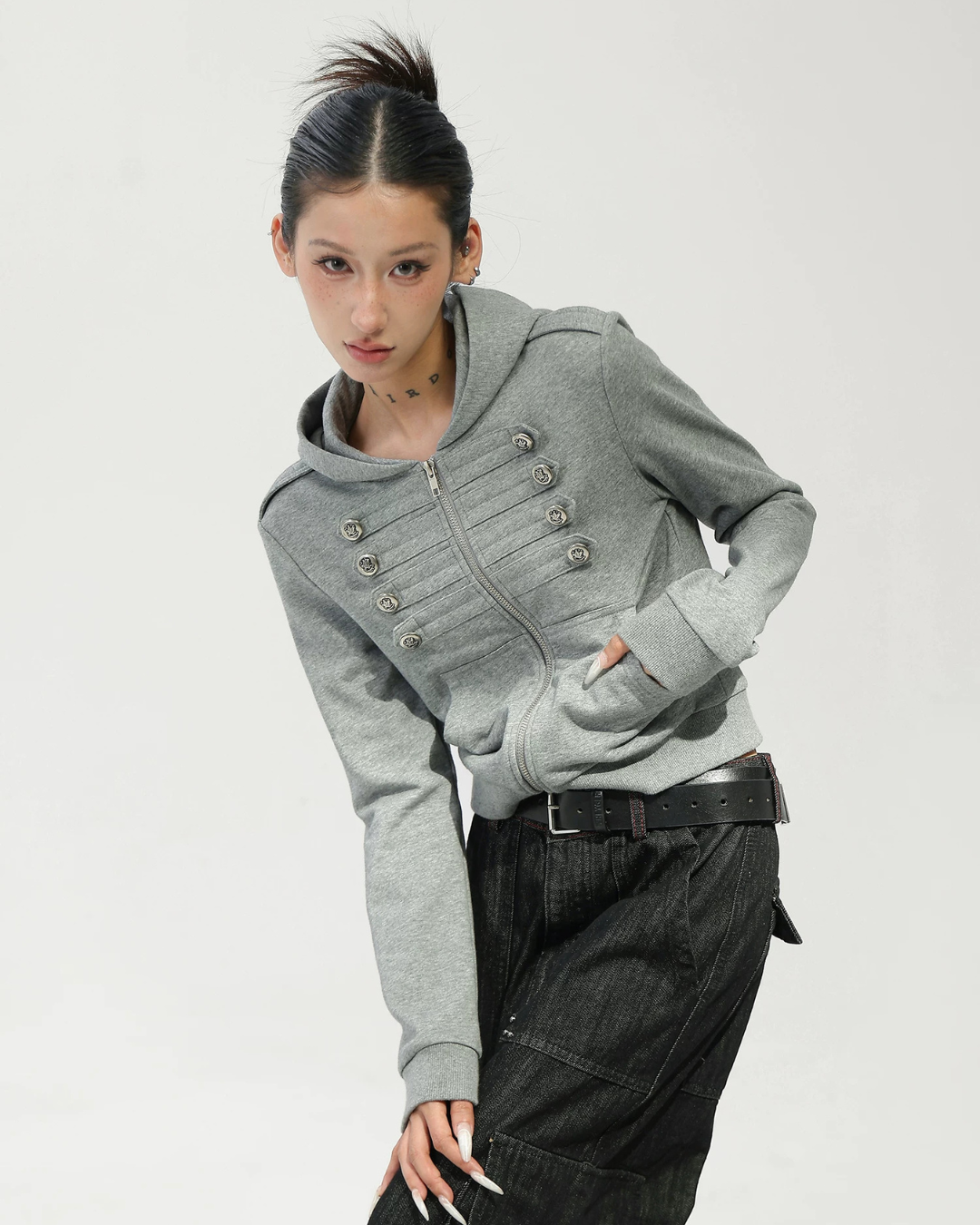Napoleon Double-Breasted Hoodie Jacket ACS0370