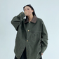 Leather Collar Military Jacket YLS0914