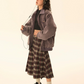 Big Plaid Long Skirt EZK0037