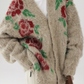 V-Neck Rose Knit Cardigan ACS0216