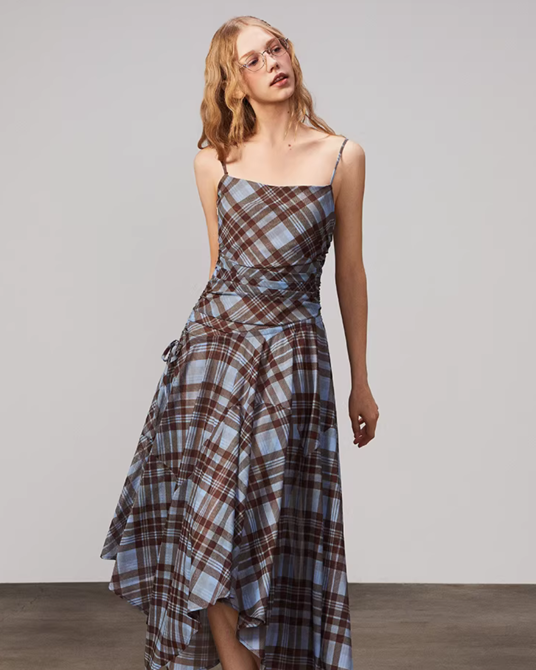 Vintage Plaid Suspender Dress BBK0001