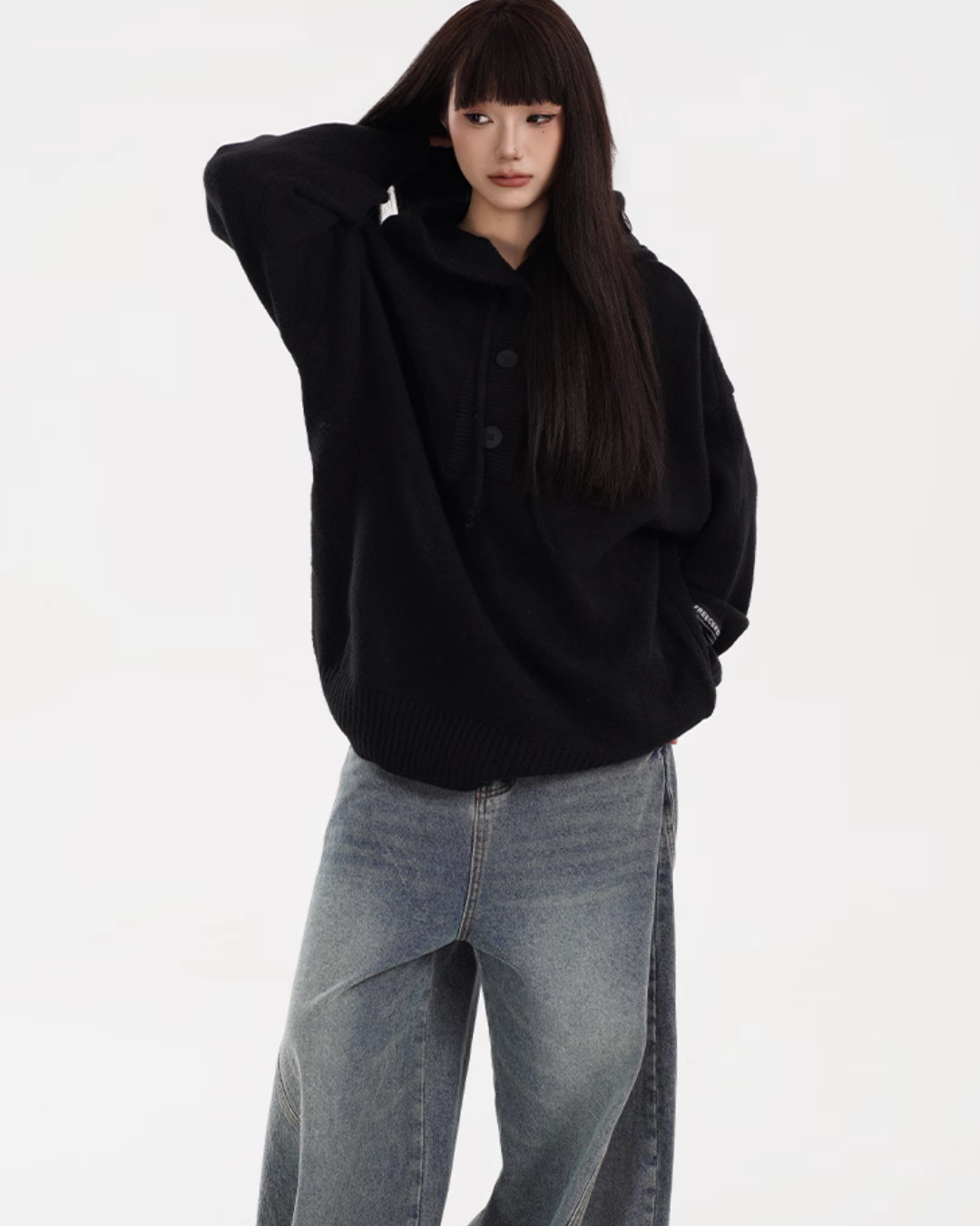 Hooded Knit Hoodie FEC0005