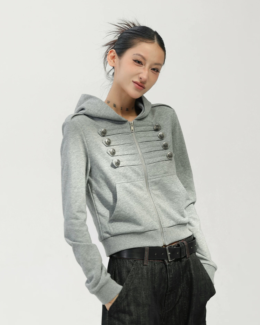 Napoleon Double-Breasted Hoodie Jacket ACS0370