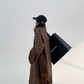 Stand Collar Paid Long Coat YLS0661