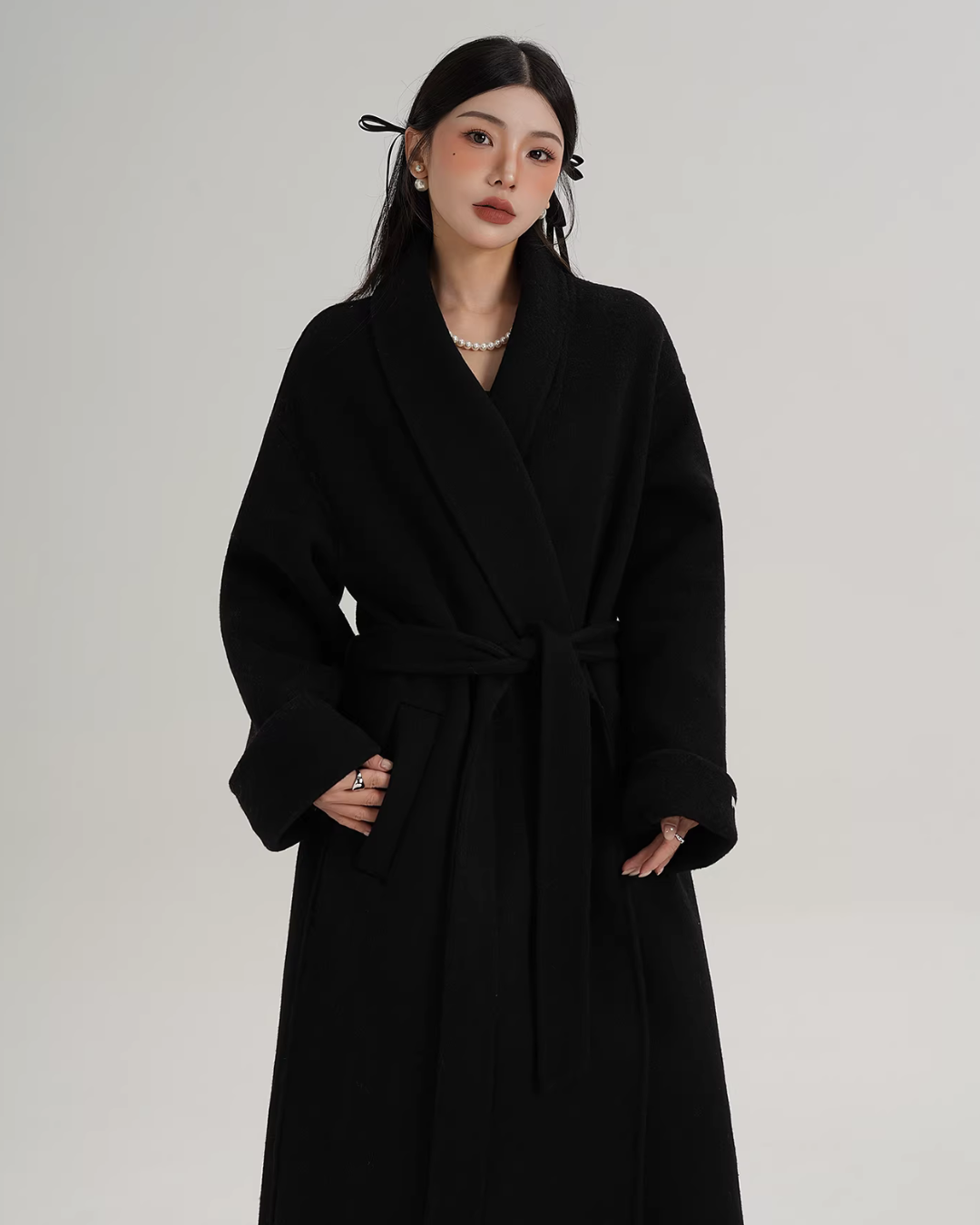 Elegant Long Wool Coat SRS0401