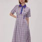 Polo Color Plaid Dress ZZF0258