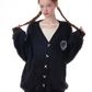 V-Neck Logo Patch Cardigan ZZF0345