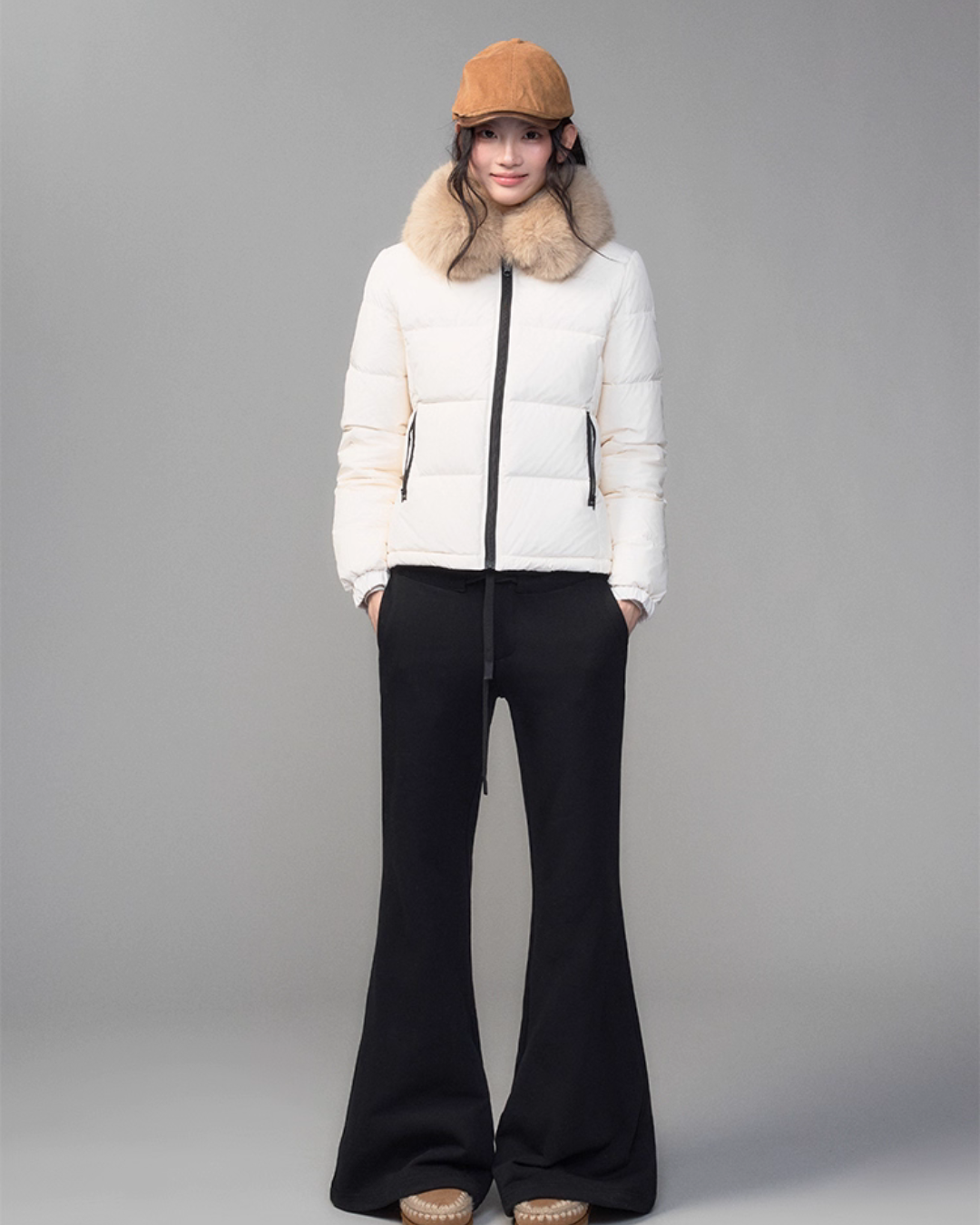 Fur Collar Down Jacket TRK0005