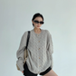 Round Neck Cable Knit Cardigan YLS0978