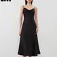 Satin Flare Strap Dress DPY0003
