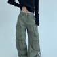 Pocket Design Wide Cargo Pants YLS0889