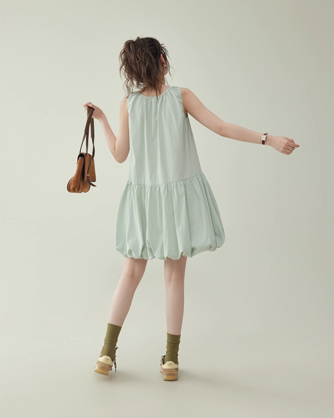 Balloon Sleeveless Dress AMU0039