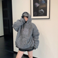 Retro Tweed Pullover Hoodie YLS1013