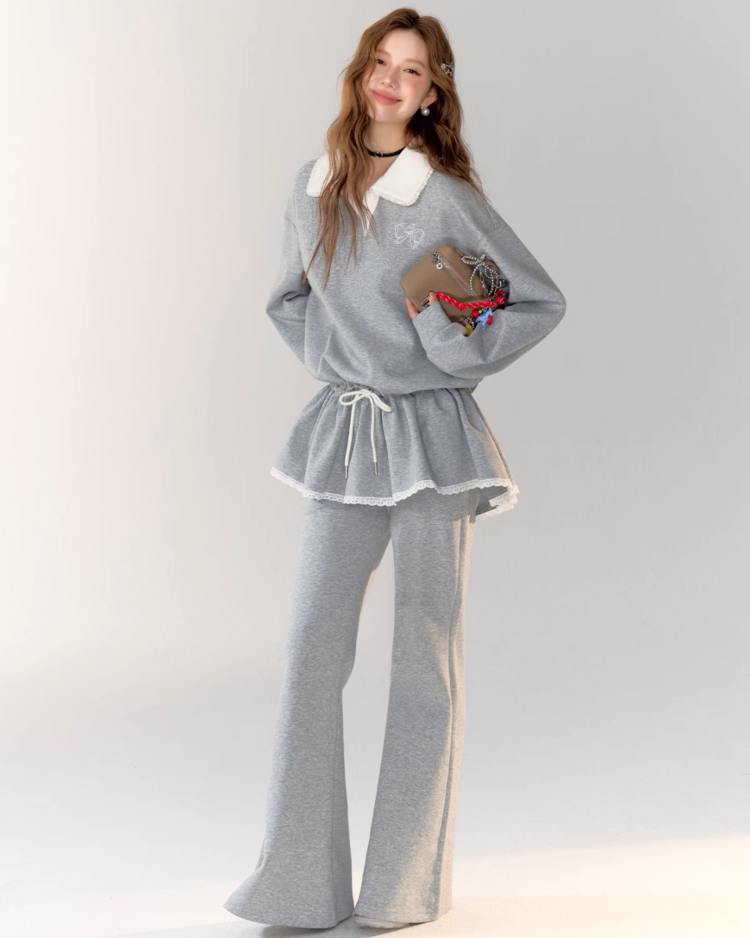 Polo Frill Dress / Flare Pants ASG0020