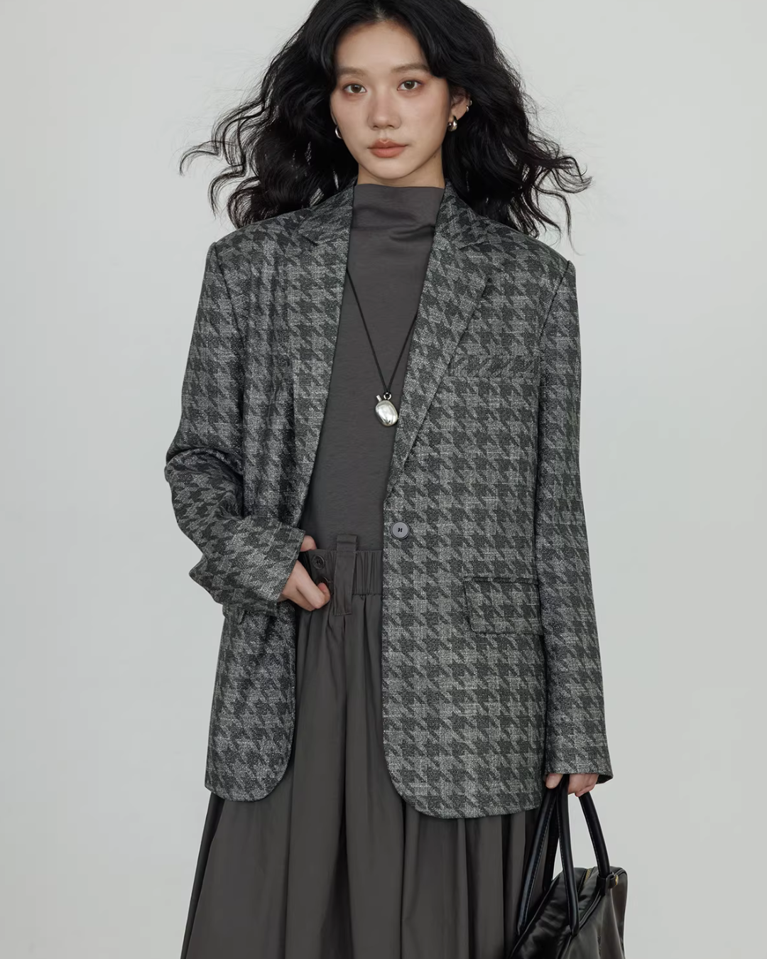 Half-Turtleneck Long Dress VAS0185