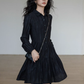Polo Collar Long-Sleeve Dress VAS0190