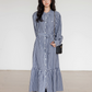 Ribbon Gingham Check Dress VAS0145