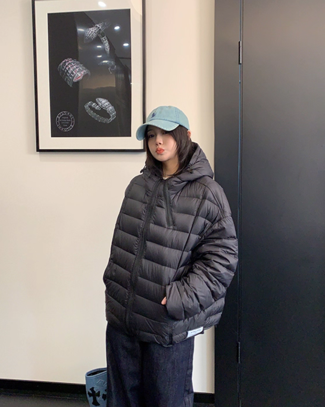 Mid-Length Down Hood Jacket YLS1010